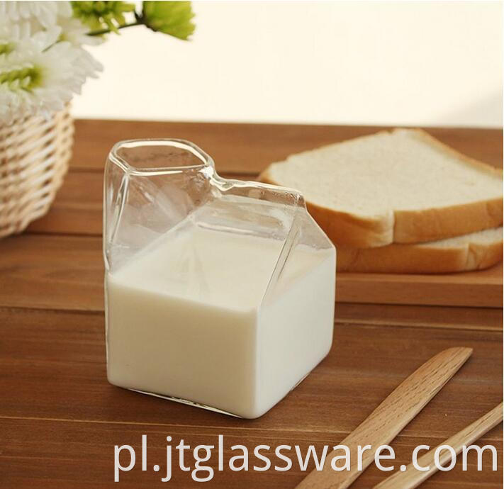 glass milk cup